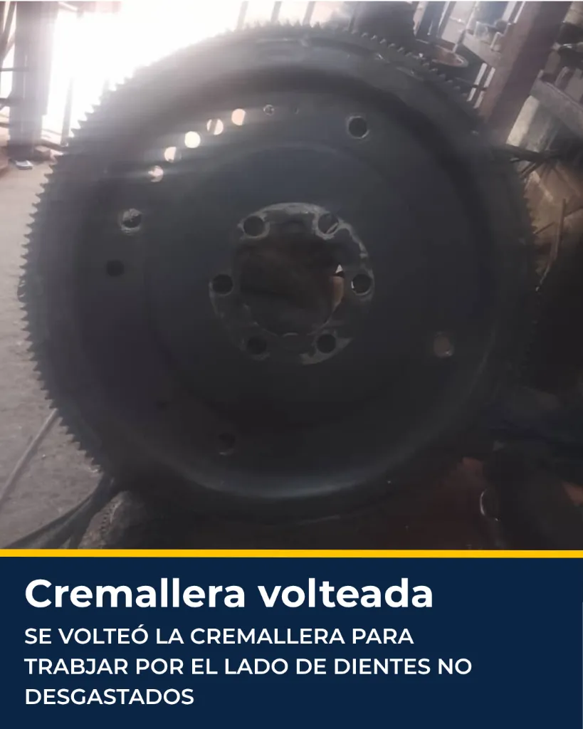 Volteado de cremallera de volante motor